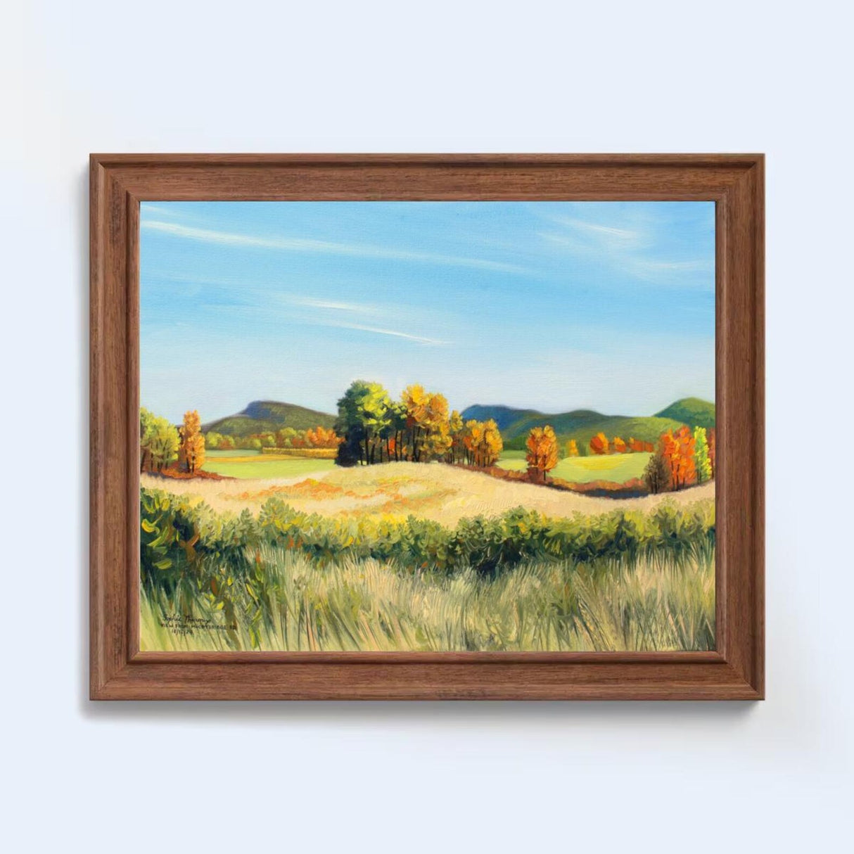 Mount Holyoke from Bridge Road, Hadley MA 11x14 Print from Sophie Theroux at Pinch in Northampton, MA