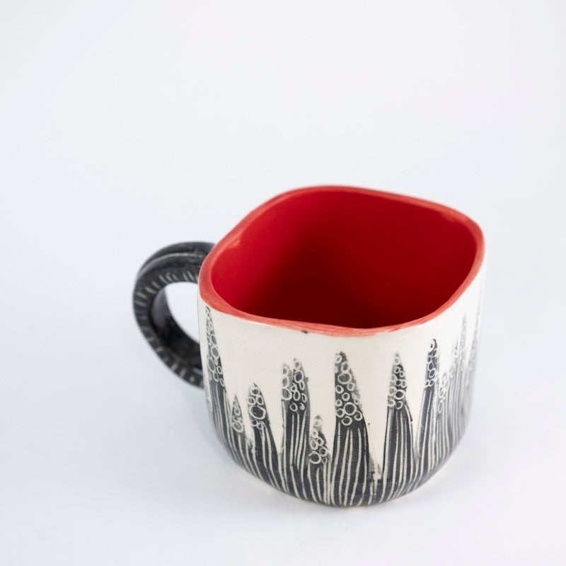 Square Mug "Fox in Tall Grass"