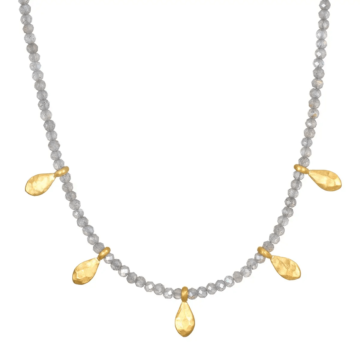 Labradorite Petal Necklace from Satya at Pinch in Northampton, MA