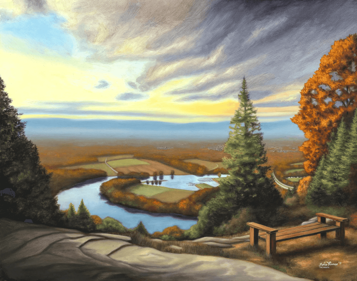 Autumn View of the Oxbow from Mount Tom, MA 11x14 Print at PINCH
