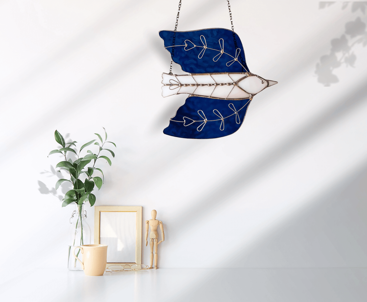 Stained Glass Folk Art Bird from Samara Designs Studio at Pinch in Northampton, MA