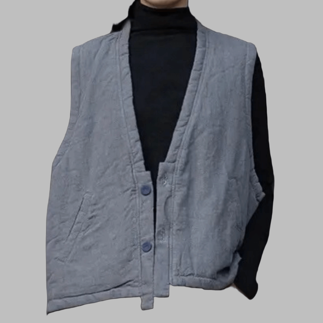 Hanten Padded Vest in Gray from Bellewaera at Pinch in Northampton, MA