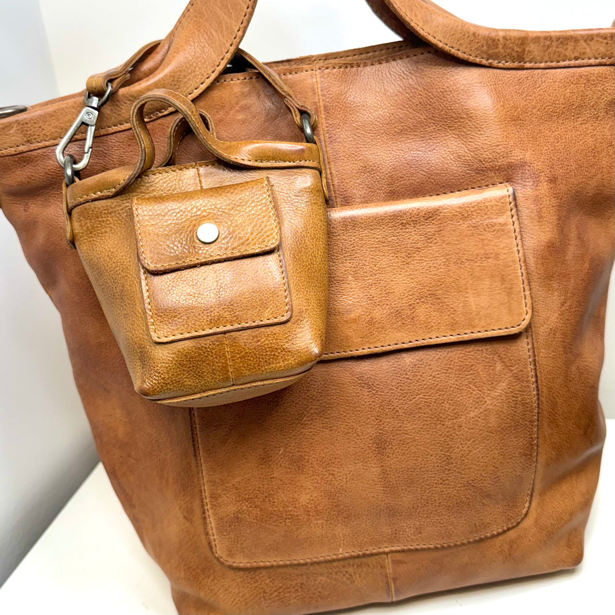 Mini Bianca Bag Charm from Latico Leathers at Pinch in Northampton, MA