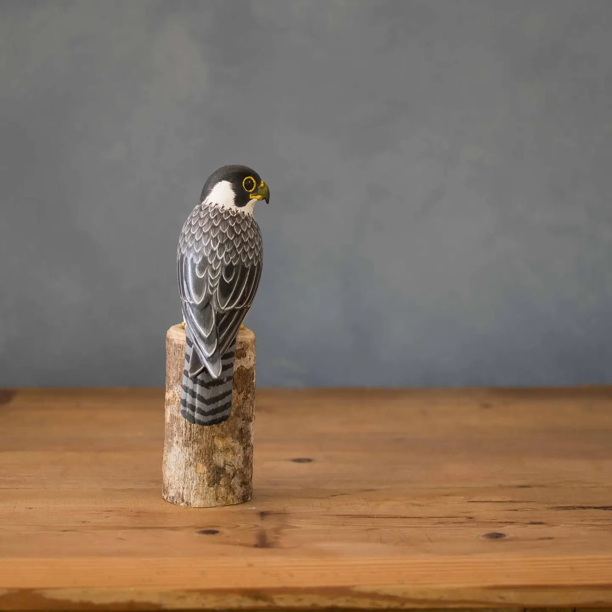 Mini Wooden Peregrine Falcon 7.25" from Aviologie at Pinch in Northampton, MA