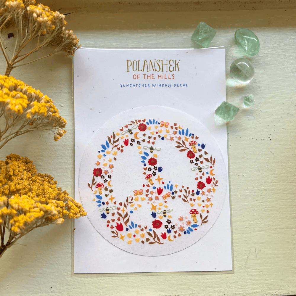 Peace Suncatcher from Polanshek of the Hills at Pinch in Northampton, MA