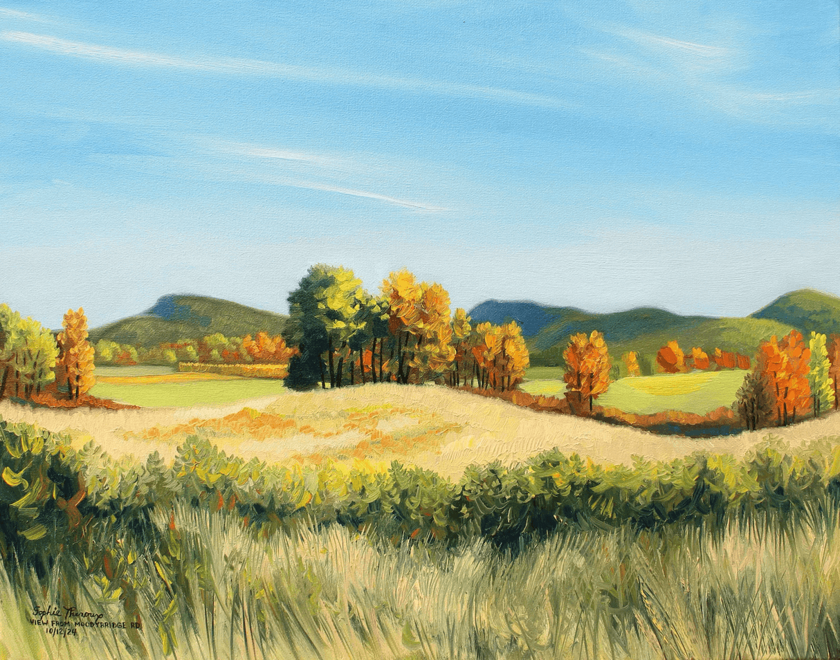 Mount Holyoke from Bridge Road, Hadley MA 11x14 Print from Sophie Theroux at Pinch in Northampton, MA