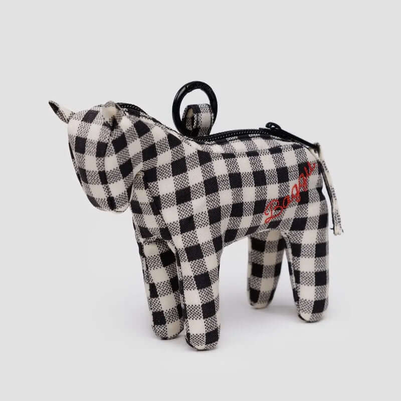 Black & White Gingham Horse Charm from Baggu at Pinch in Northampton, MA