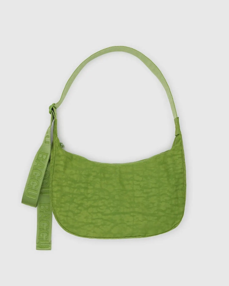 Medium Nylon Crescent Bag in Green Juice from Baggu at Pinch in Northampton, MA
