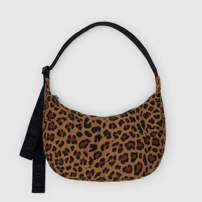 Medium Nylon Crescent Bag in Leopard from Baggu at Pinch in Northampton, MA