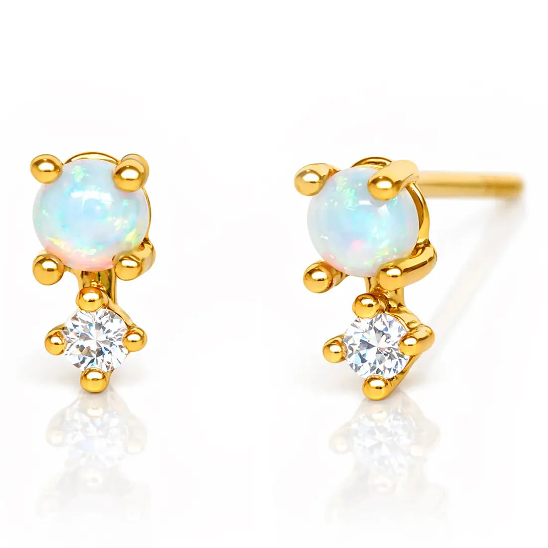 Mini Opal Post Earrings