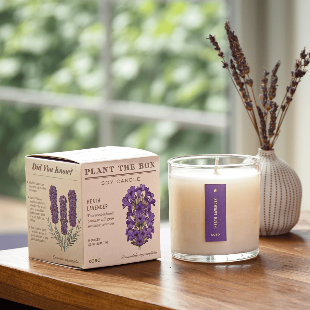 Heath Lavender Plant the Box Candle