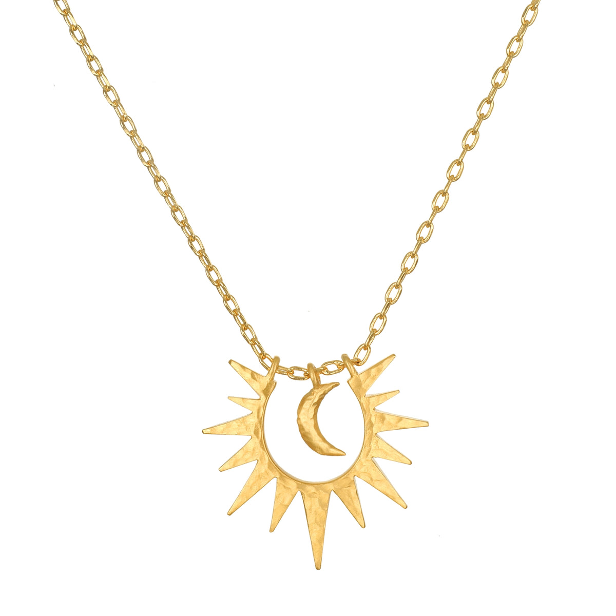 Starburst Moon 16" Necklace