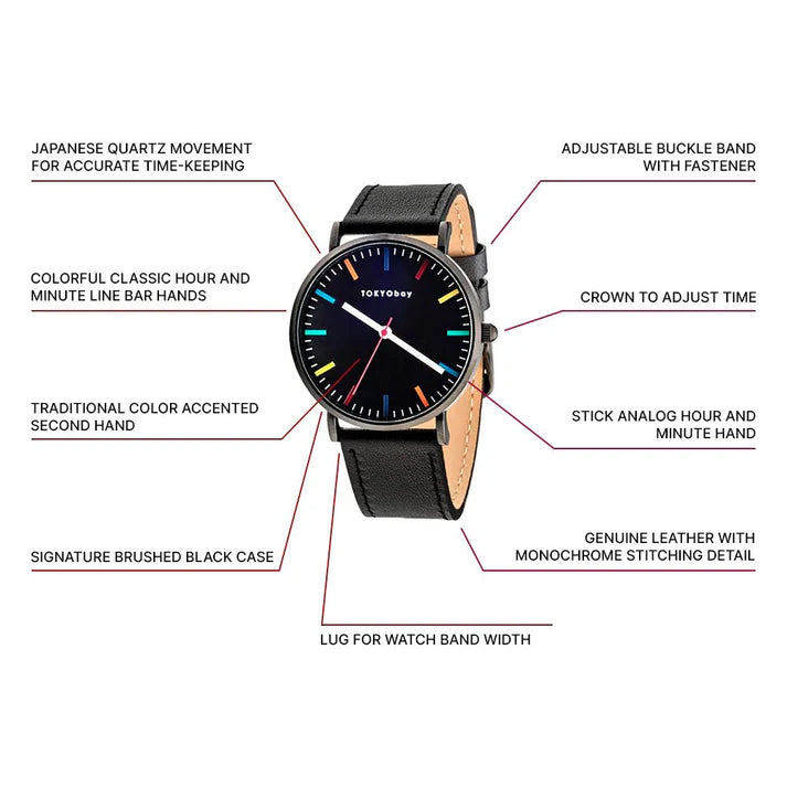 Whittier Watch in Black from TokyoBay at Pinch in Northampton, MA