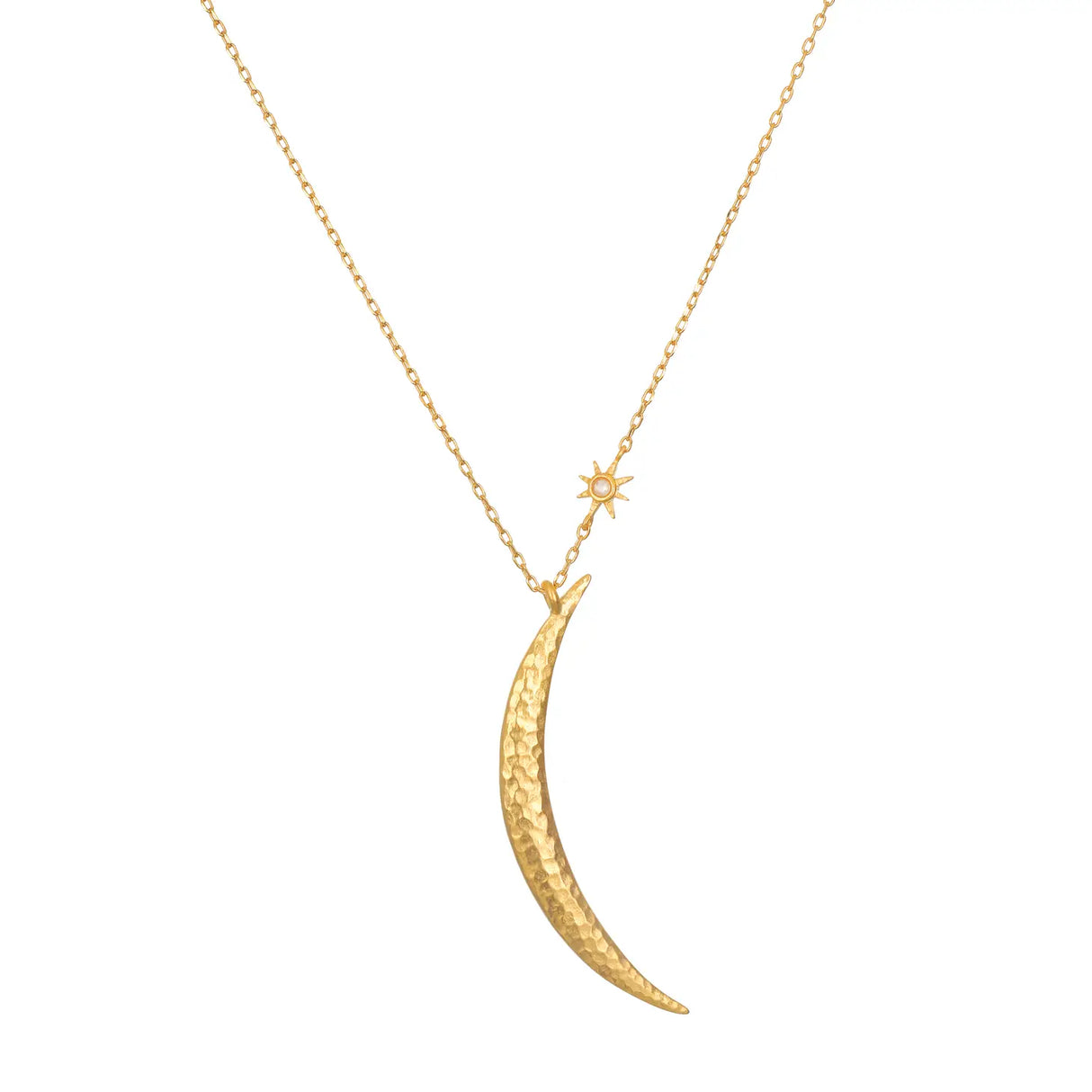 Adjustable 30" Moon Necklace from Satya at Pinch in Northampton, MA