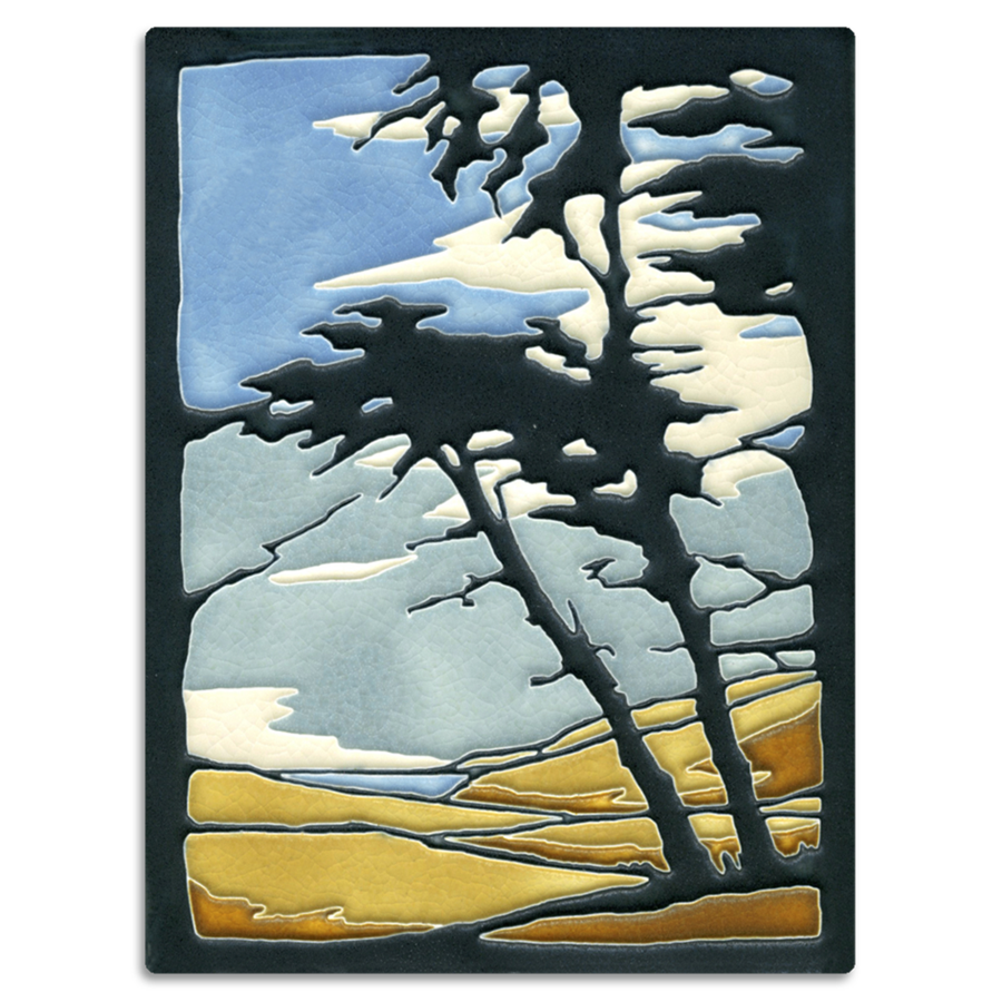 6x8 Montana De Oro Tile (Yoshiko Yamamoto) from Motawi Tileworks at Pinch in Northampton, MA
