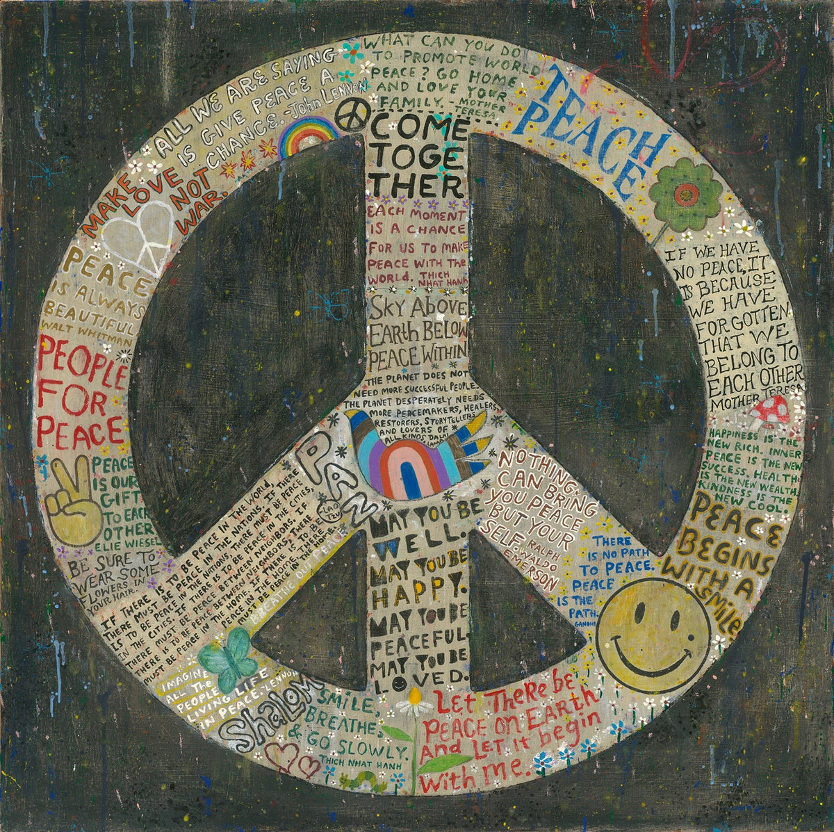 Choose Peace Art Print in Black at PINCH