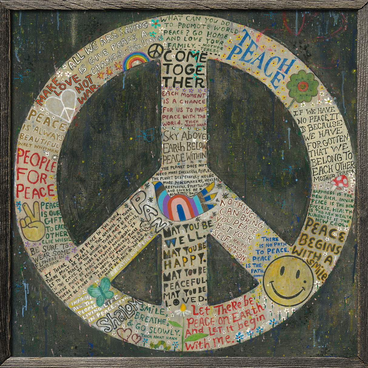 Choose Peace Art Print in Black from Sugarboo Designs at Pinch in Northampton, MA