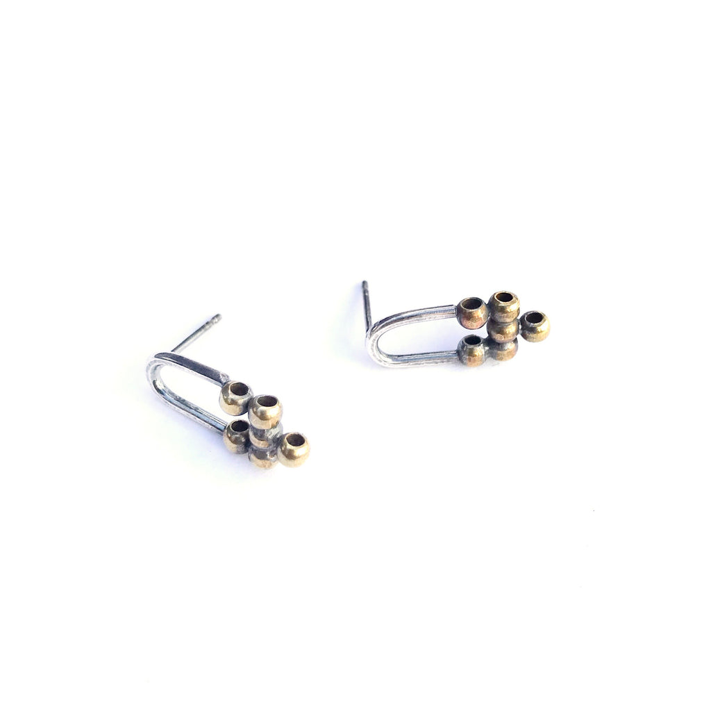 Meru Studs - Claire Sommers Buck - earrings - PINCH pottery and gift shop