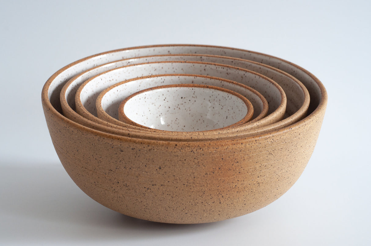 Ceramic Nesting Bowls - Set of Five from Rachael Pots at Pinch in Northampton, MA