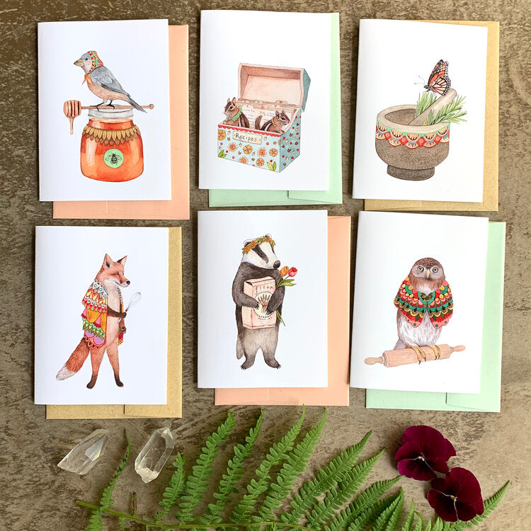 Woodland Kitchen Card Pack from Polanshek of the Hills at Pinch in Northampton, MA