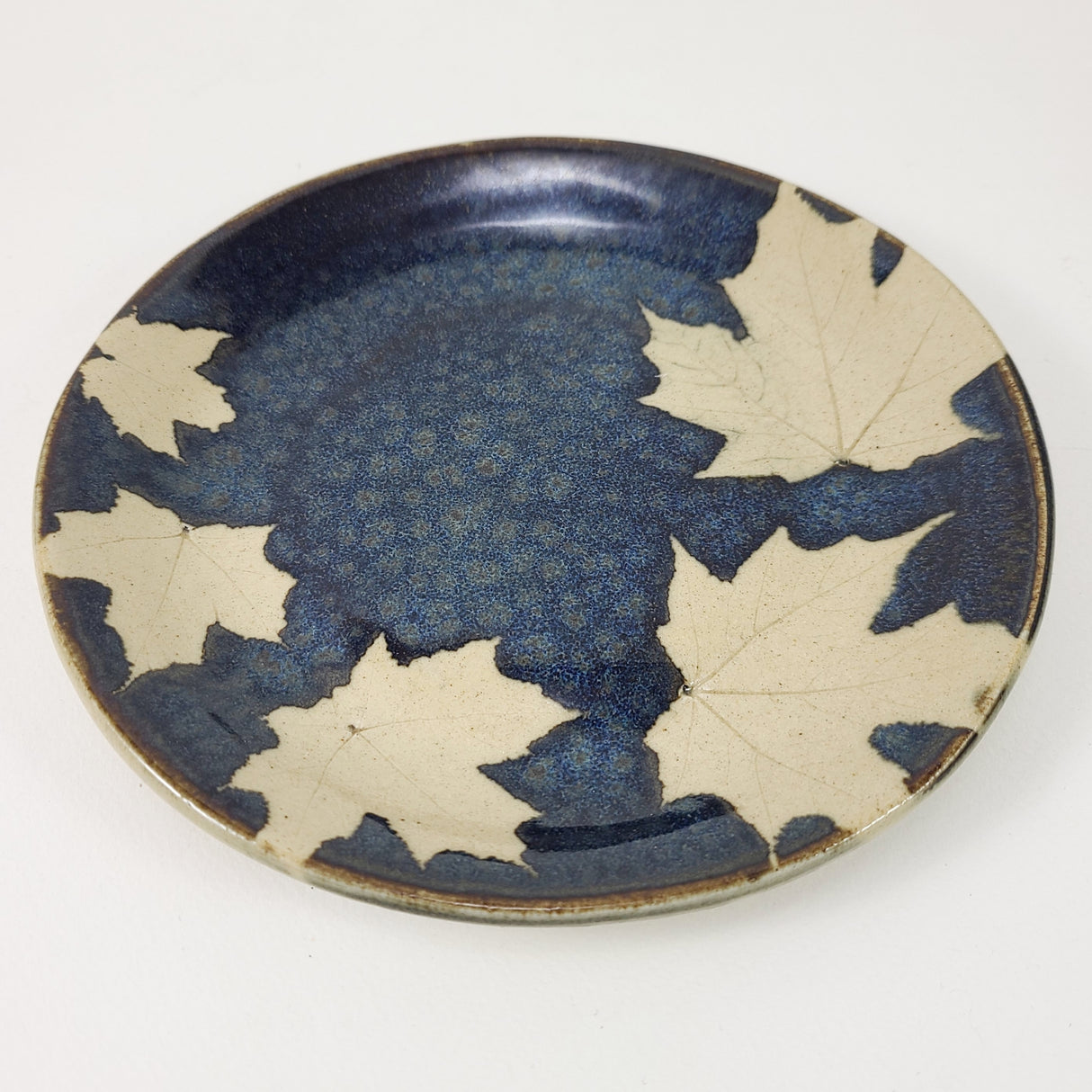 Maple Dark Small Plate from Kaleidoscope Pottery at Pinch in Northampton, MA