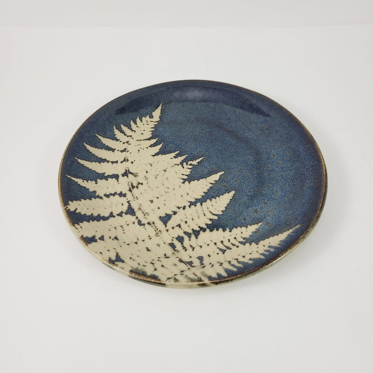 Fern Dark Small Plate from Kaleidoscope Pottery at Pinch in Northampton, MA