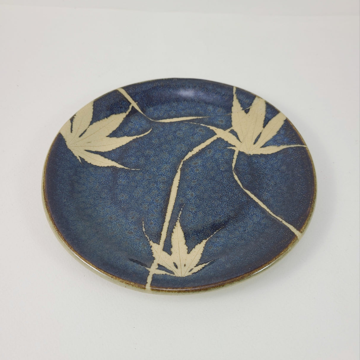 Grass Dark Small Plate from Kaleidoscope Pottery at Pinch in Northampton, MA