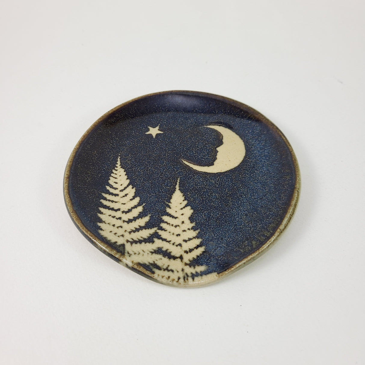 Moon and Stars Spoonrest from Kaleidoscope Pottery at Pinch in Northampton, MA