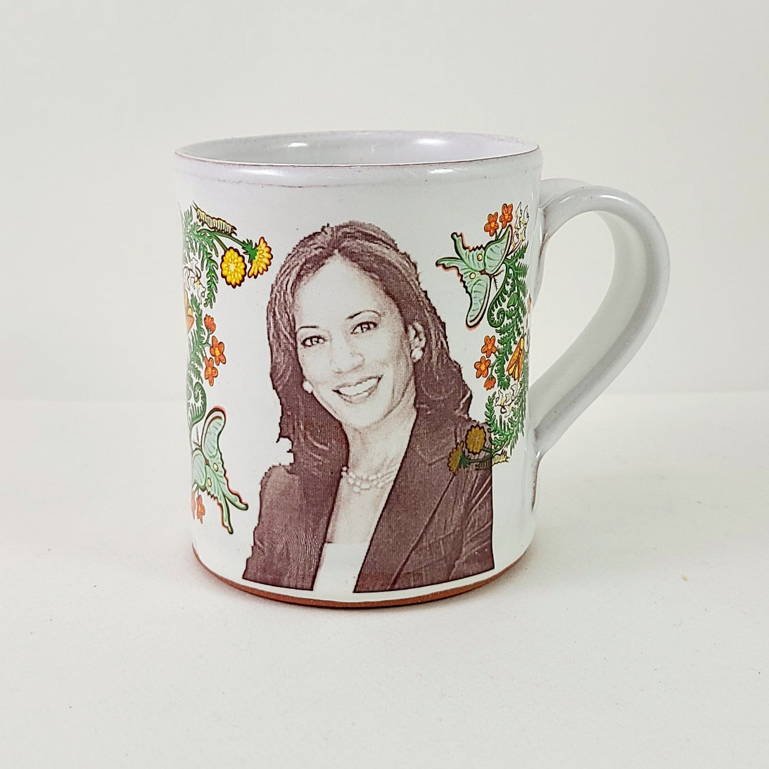Kamala Harris Mug with Flowers from Justin Rothshank at Pinch in Northampton, MA