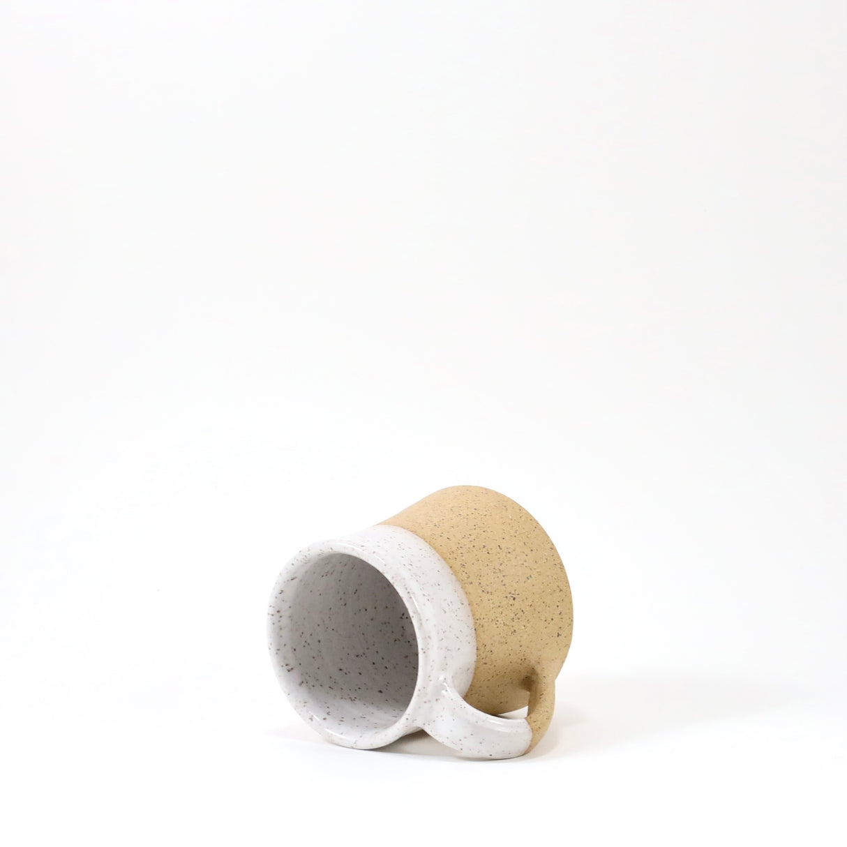 Tapered Mug in Nude & White from Rachael Pots at Pinch in Northampton, MA