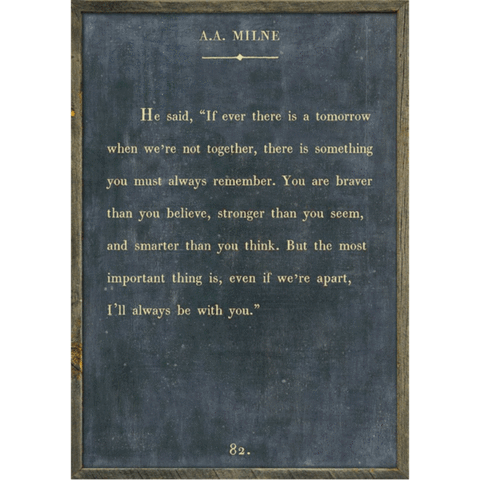 A.A. Milne Art Print (Book Collection) at PINCH