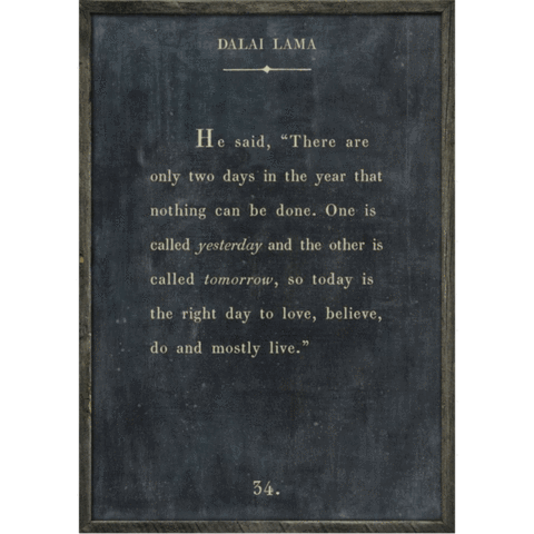 Dalai Lama Art Print (Book Collection) at PINCH
