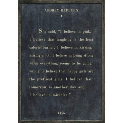Audrey Hepburn Art Print (Book Collection) at PINCH