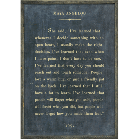 Maya Angelou Art Print (Book Collection) at PINCH