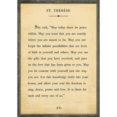 St Therese Art Print (Book Collection) at PINCH