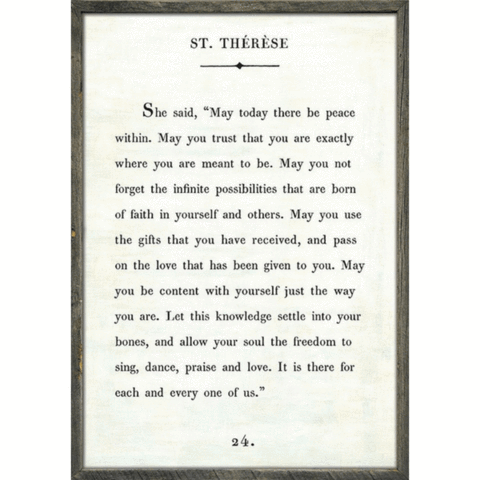 St Therese Art Print (Book Collection) at PINCH