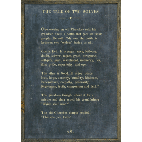 Two Wolves Art Print (Poetry Collection) from Sugarboo Designs at Pinch in Northampton, MA