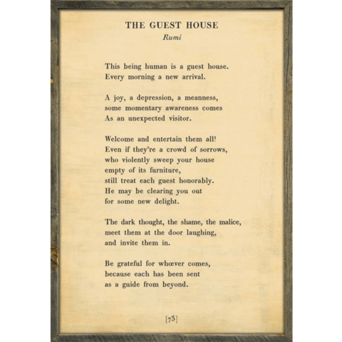 The Guest House Art Print (Poetry Collection) from Sugarboo Designs at Pinch in Northampton, MA