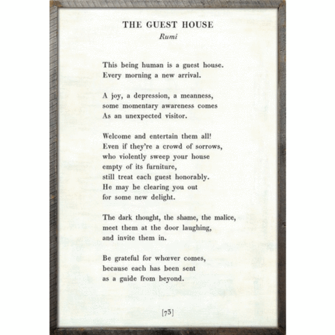 The Guest House Art Print (Poetry Collection) from Sugarboo Designs at Pinch in Northampton, MA