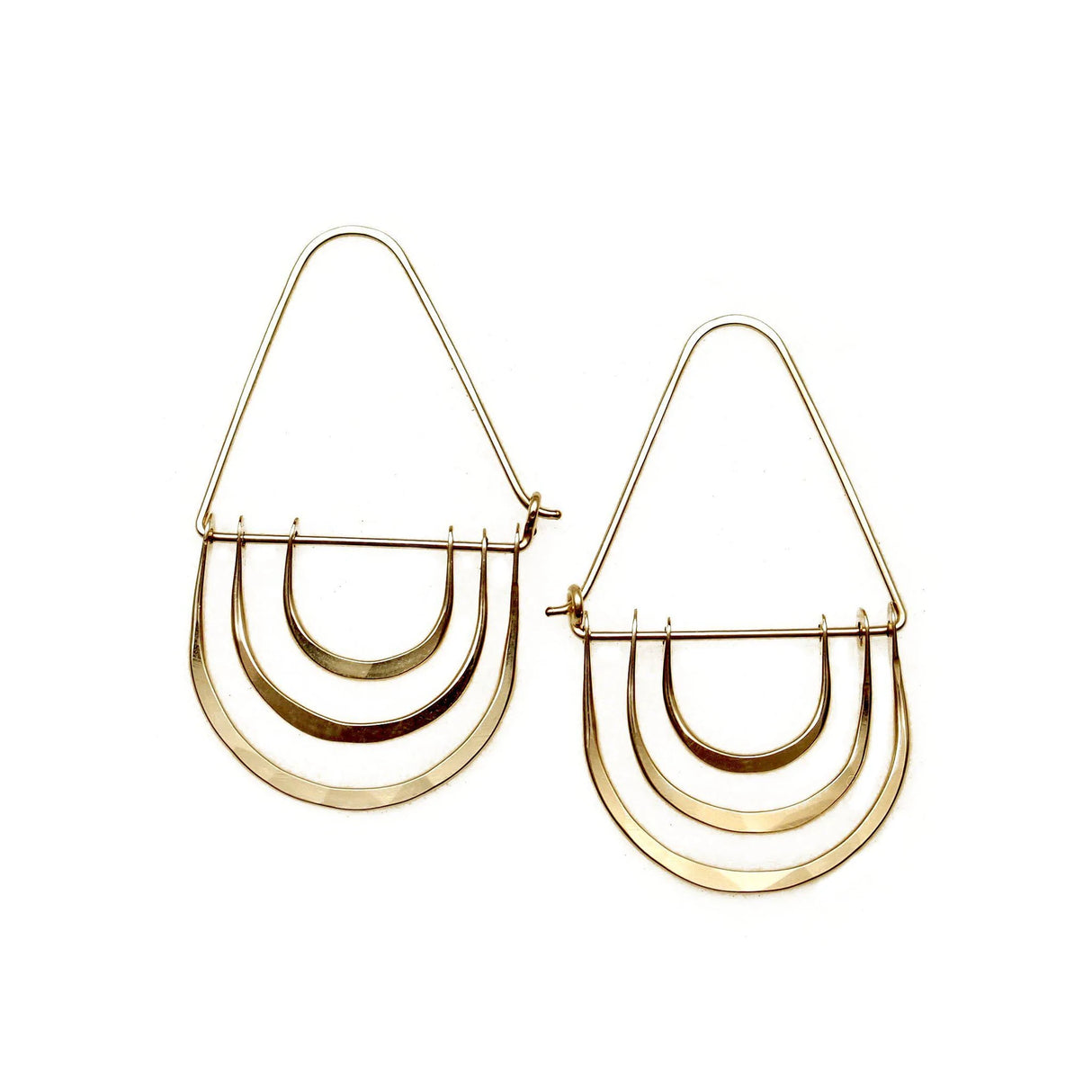Triple Arc Earrings