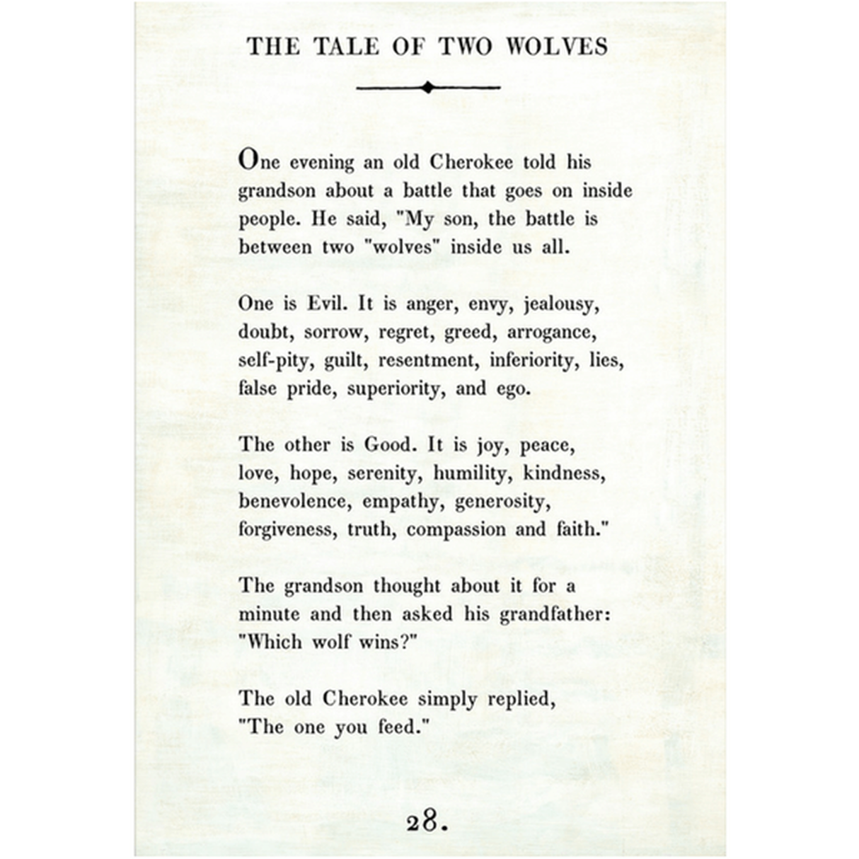 Two Wolves Art Print (Poetry Collection) from Sugarboo Designs at Pinch in Northampton, MA