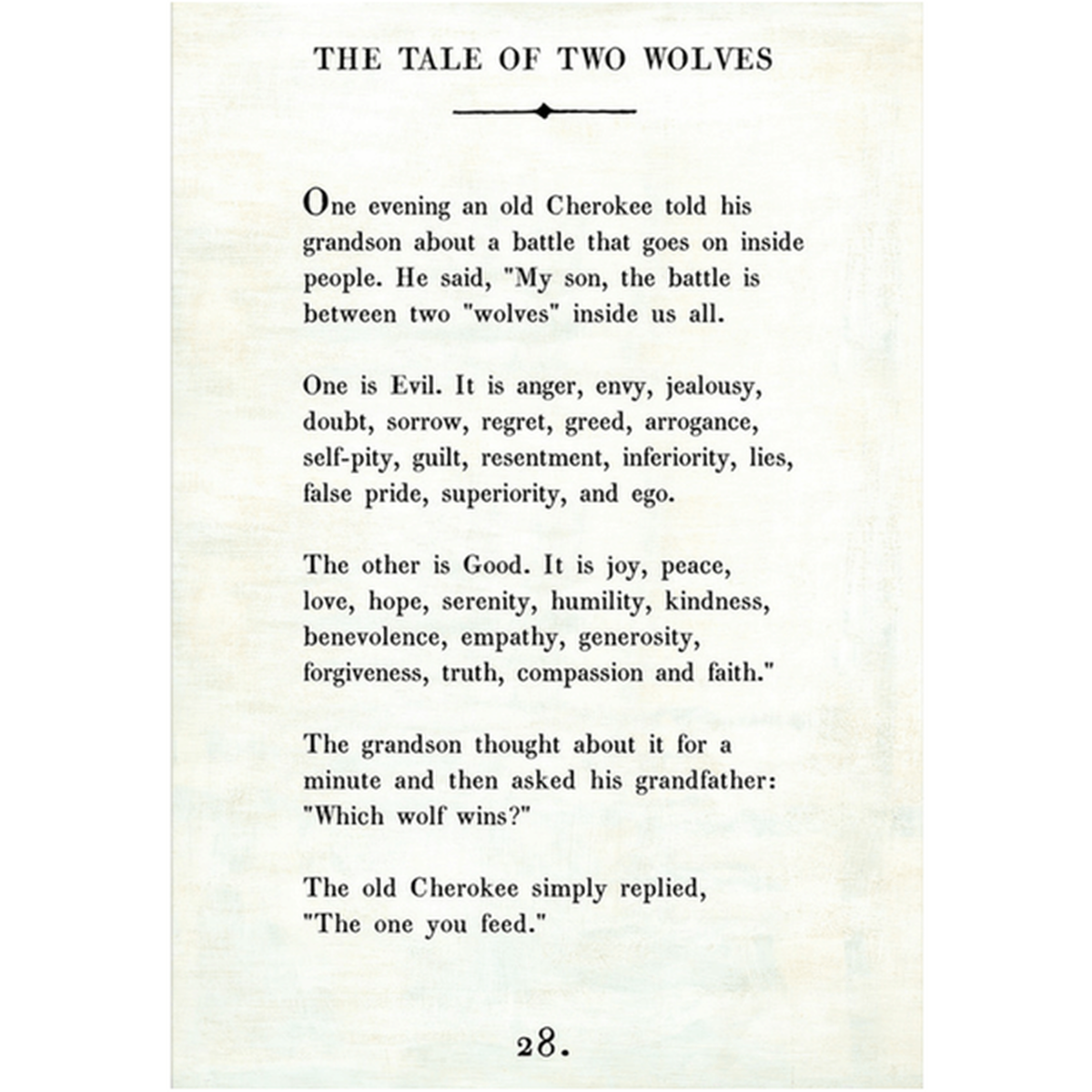 Two Wolves Art Print (Poetry Collection) at PINCH