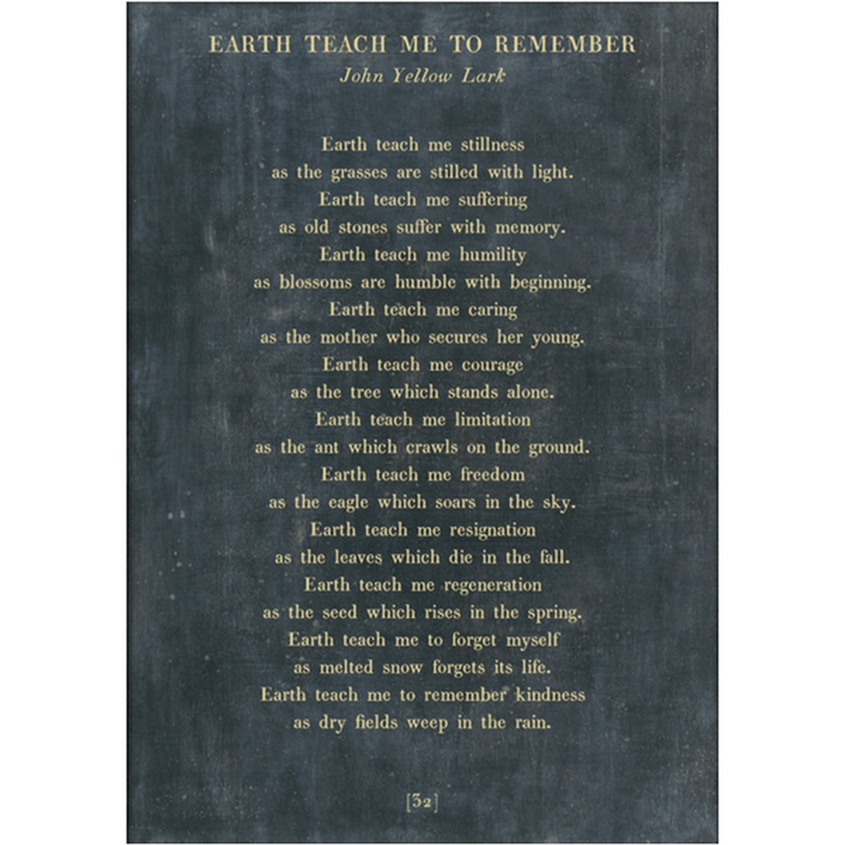 "Earth Teach Me to Remember" Art Print (Poetry Collection) from Sugarboo Designs at Pinch in Northampton, MA