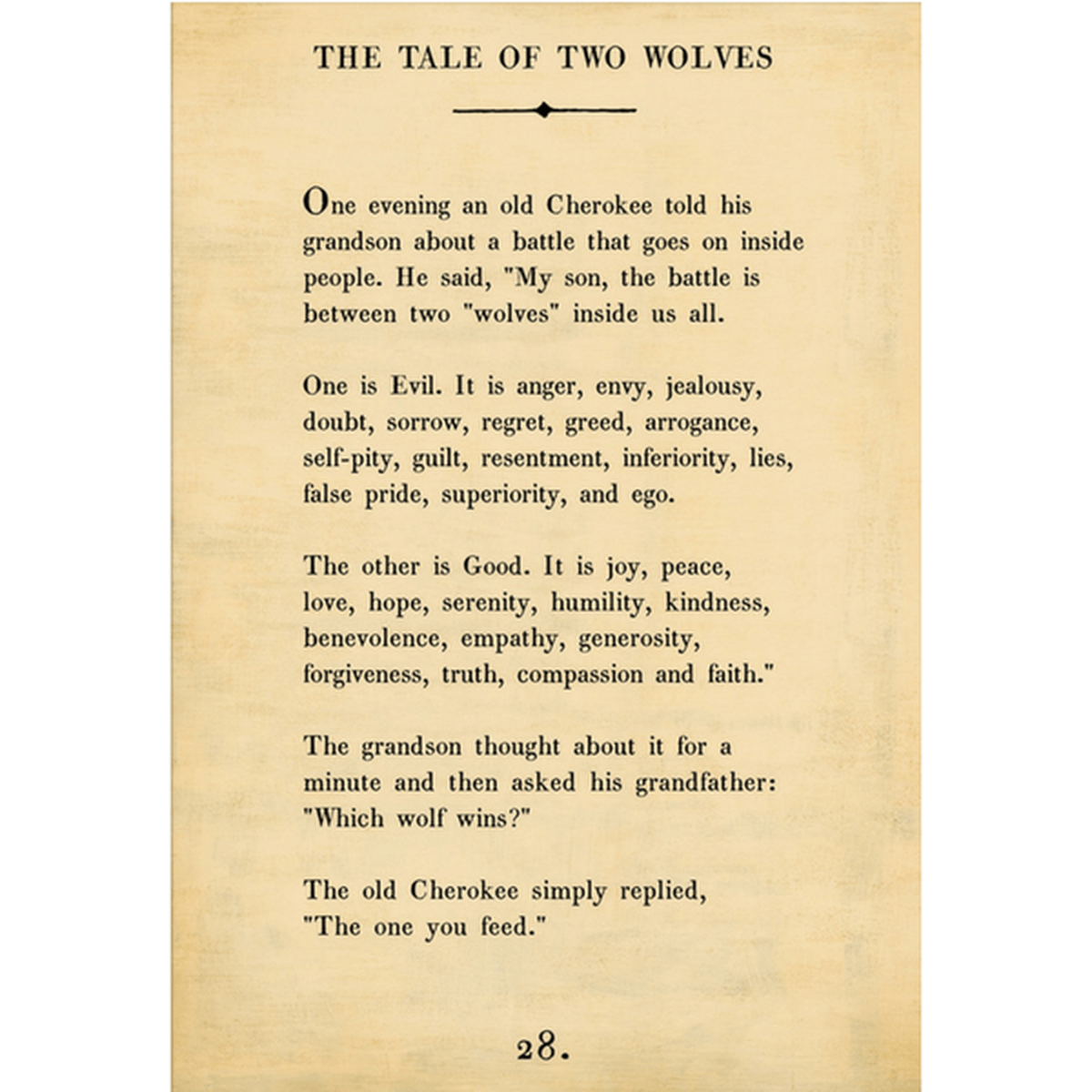 Two Wolves Art Print (Poetry Collection) at PINCH