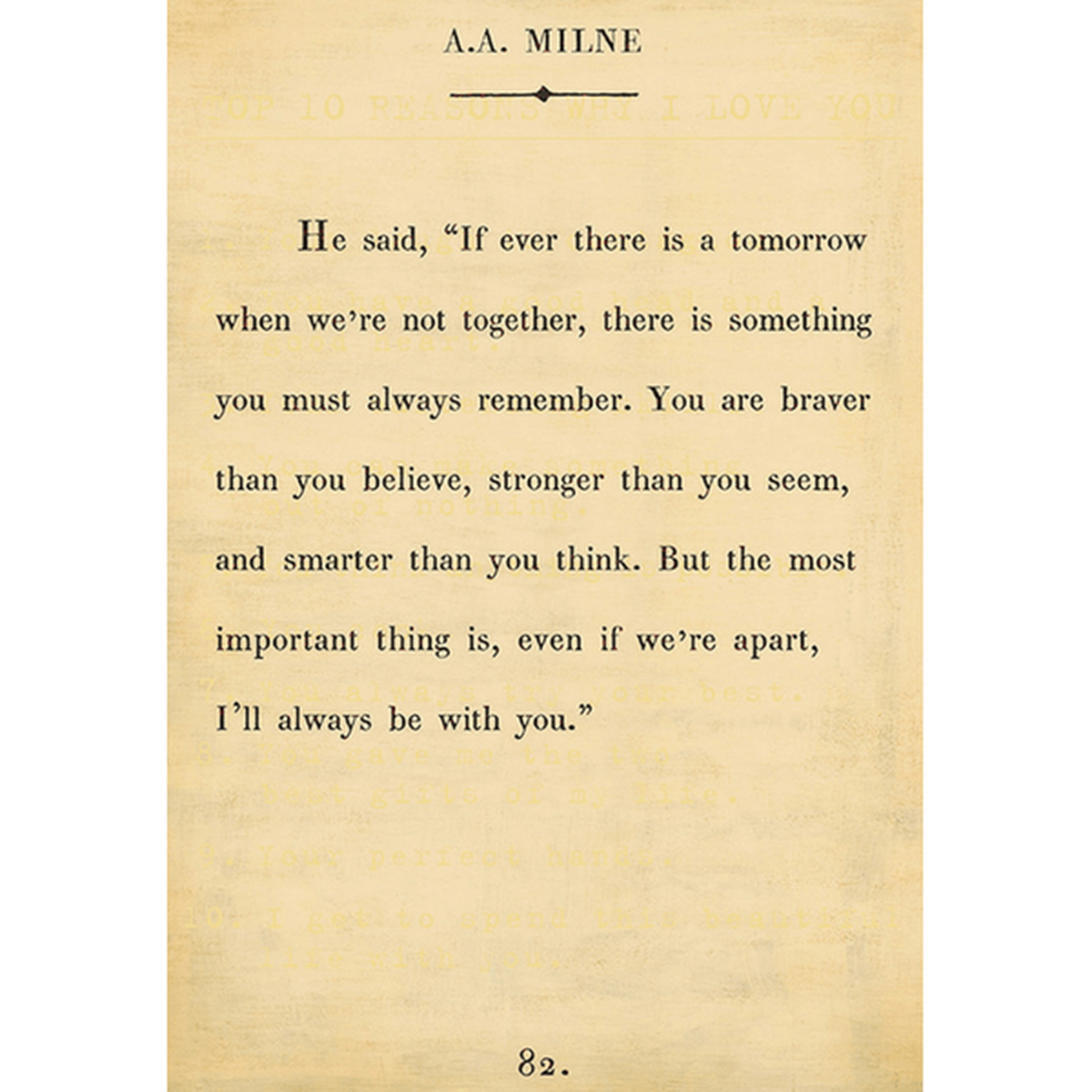 A.A. Milne Art Print (Book Collection) from Sugarboo Designs at Pinch in Northampton, MA