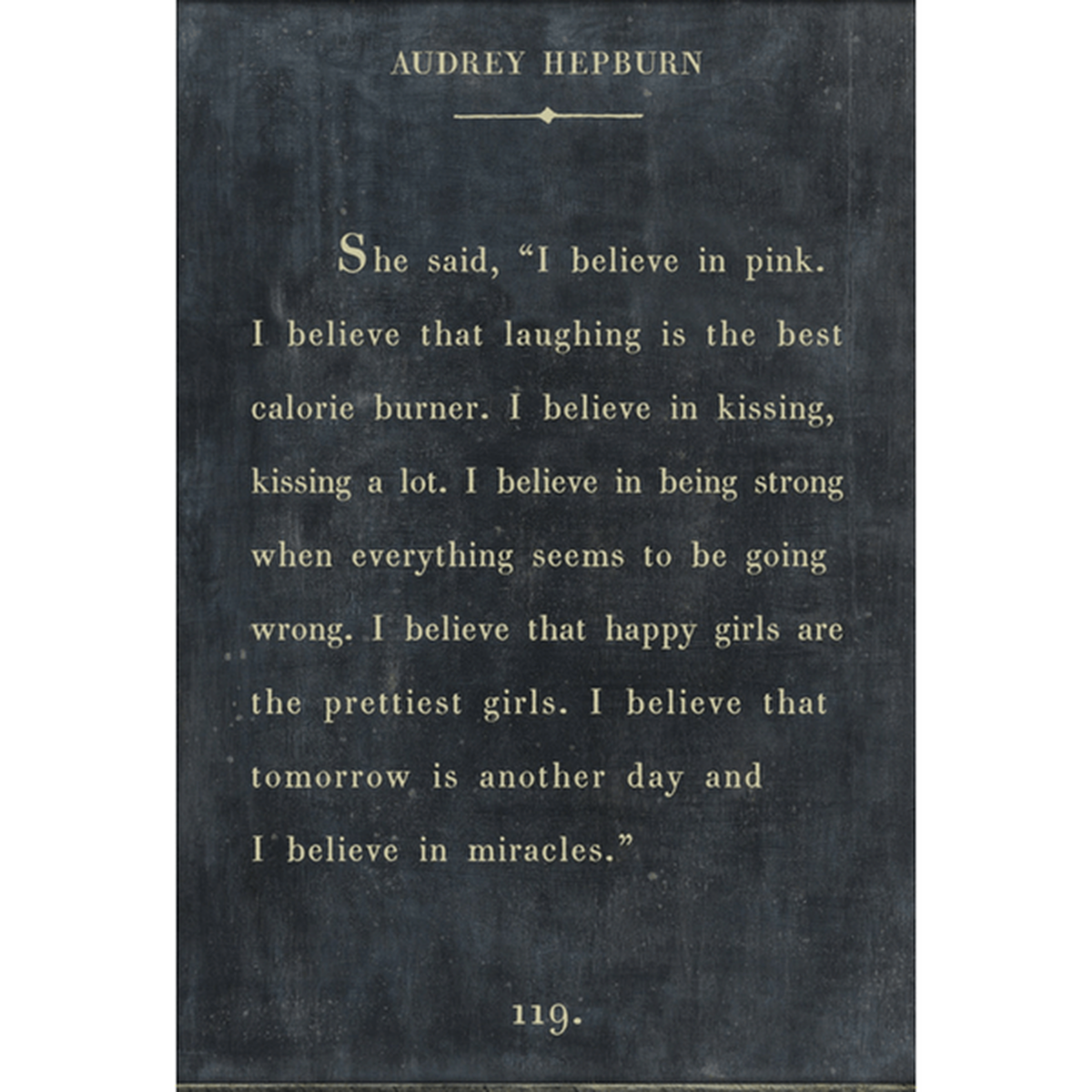 Audrey Hepburn Art Print (Book Collection) at PINCH