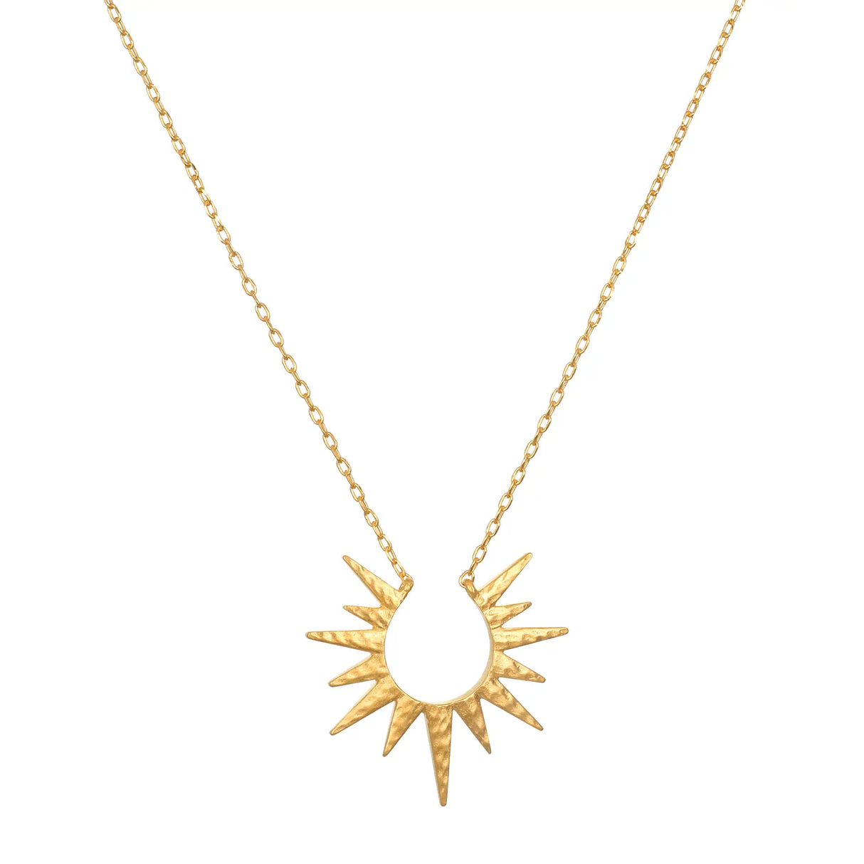 Gold Starburst 16" Necklace from Satya at Pinch in Northampton, MA