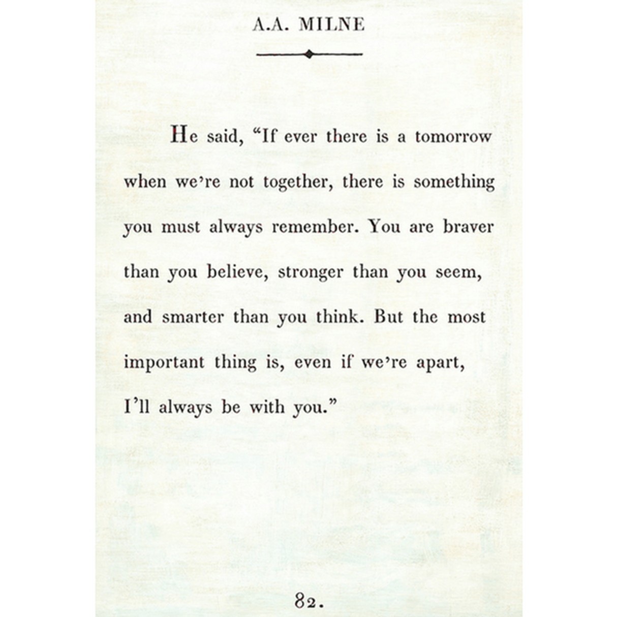 A.A. Milne Art Print (Book Collection) from Sugarboo Designs at Pinch in Northampton, MA