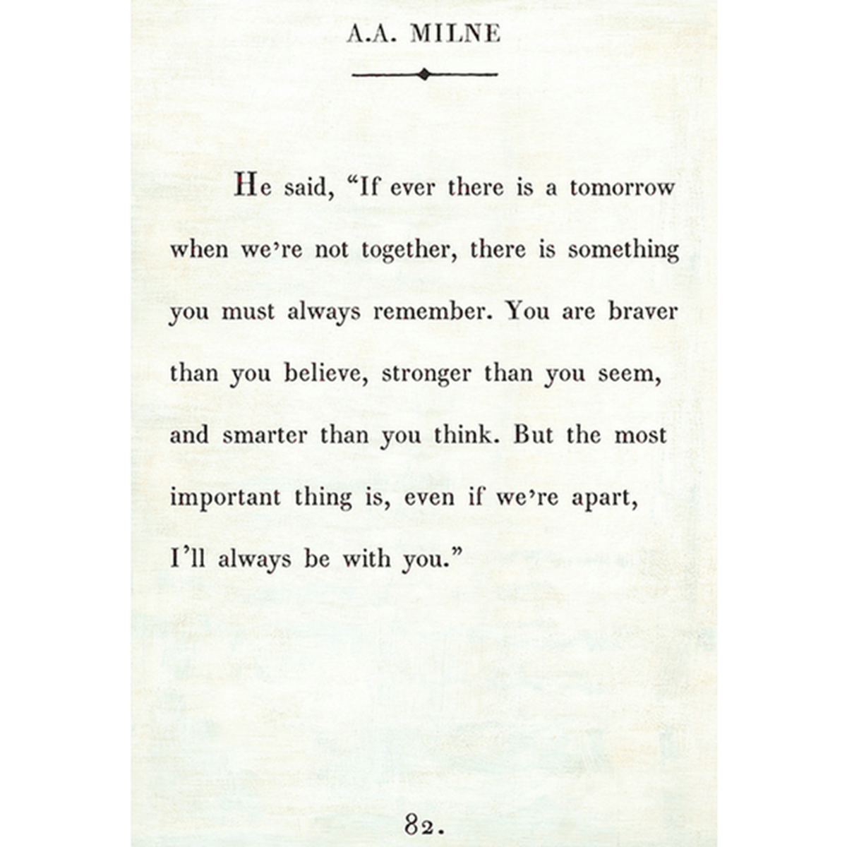 A.A. Milne Art Print (Book Collection) at PINCH