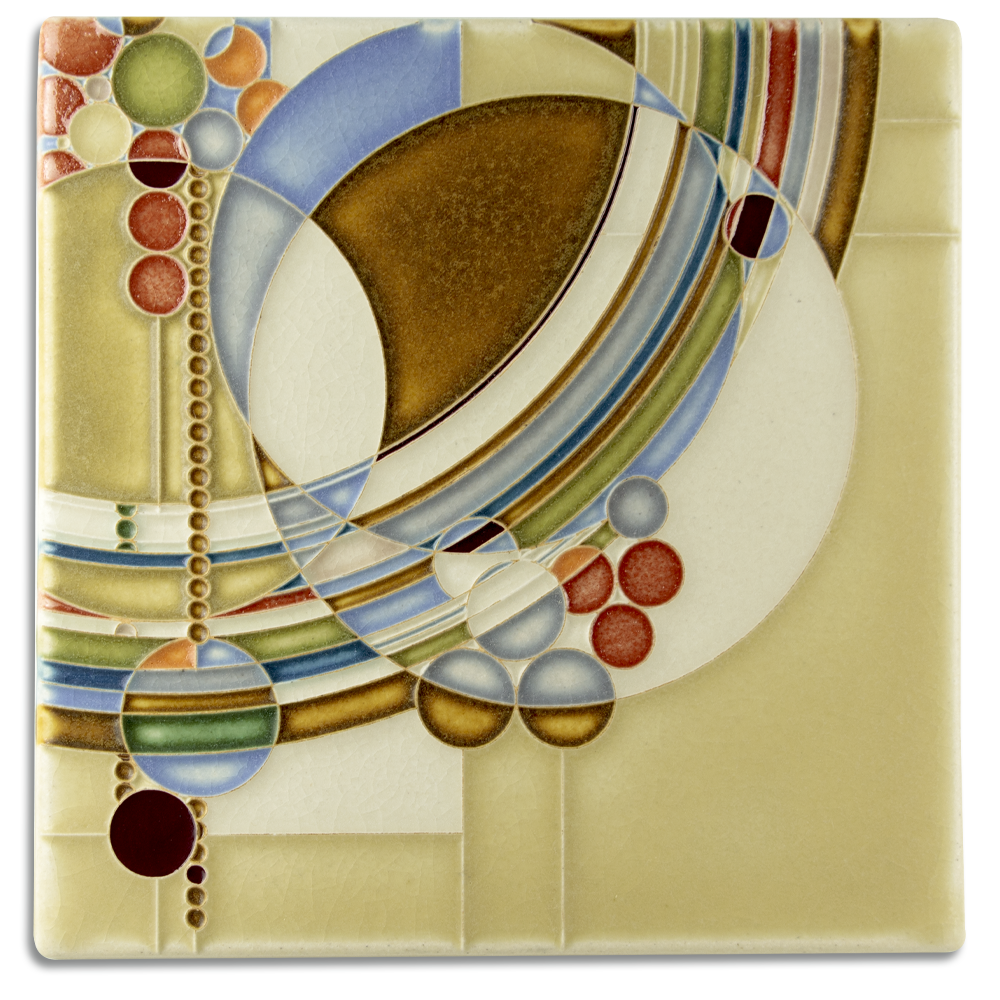 March Balloons 8x8 Tile from Motawi Tileworks at Pinch in Northampton, MA